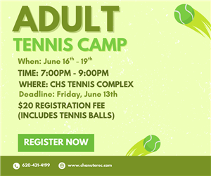 Adult Tennis Camp
