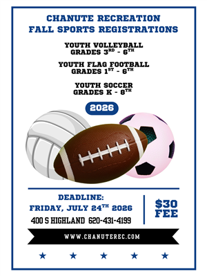 Fall Sports Registrations